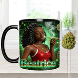Love Weed - Personalized Weed Set Accent Mug with Acrylic Stirrers