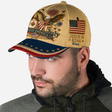 One Nation Under God, 4th Of July - Personalized Christian Classic Cap With Pin