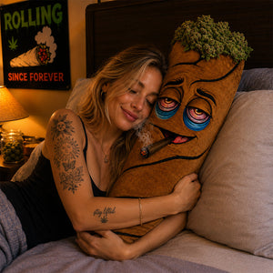 Stoner Gift - Personalized Weed Premium Faux Fur Pillow