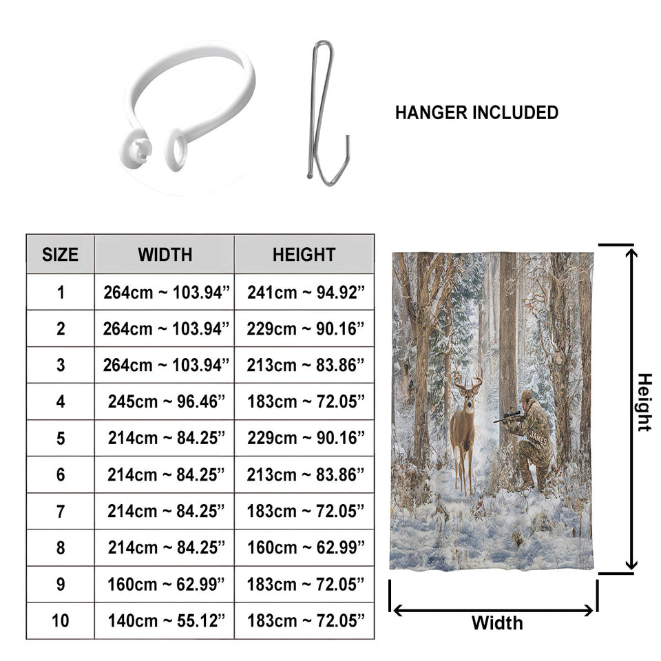 Love Hunting - Personalized Hunting Blackout Window Curtain/ Drapes Set