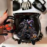 Witch Name Initial Letter - Personalized Witch Cauldron Mug