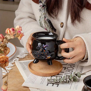 Witch Name Initial Letter - Personalized Witch Cauldron Mug
