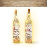 Grow Old Along With Me - Personalized Couple Wine Bottle Lamp