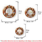 Autumn Highland Cows - Personalized Highland Cow Wall Hanging Mirror