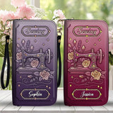 Love Sewing - Personalized Sewing Leather Long Wallet