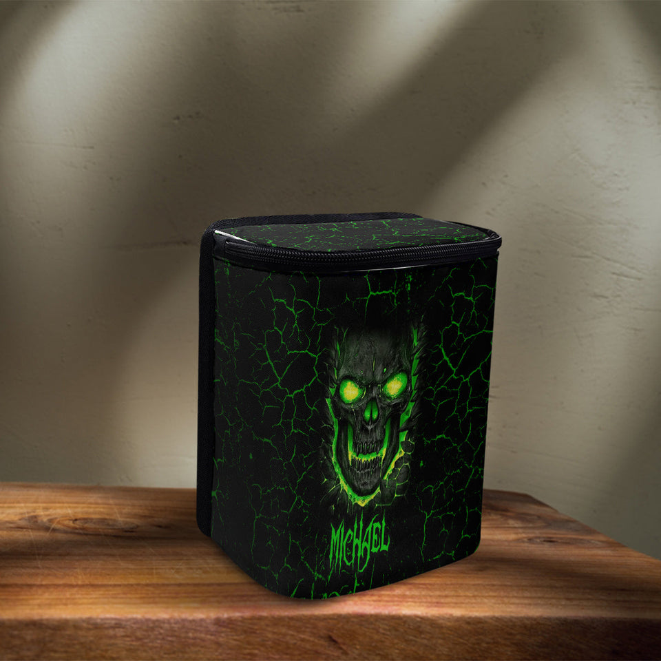 F Around And Find Out - Personalized Skull Portable Car Trash Can/ Organizer