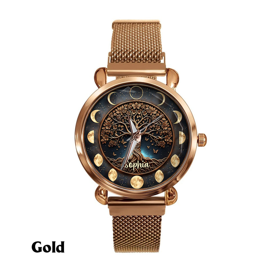 Moon Phase - Personalized Witch Women Hand Watch