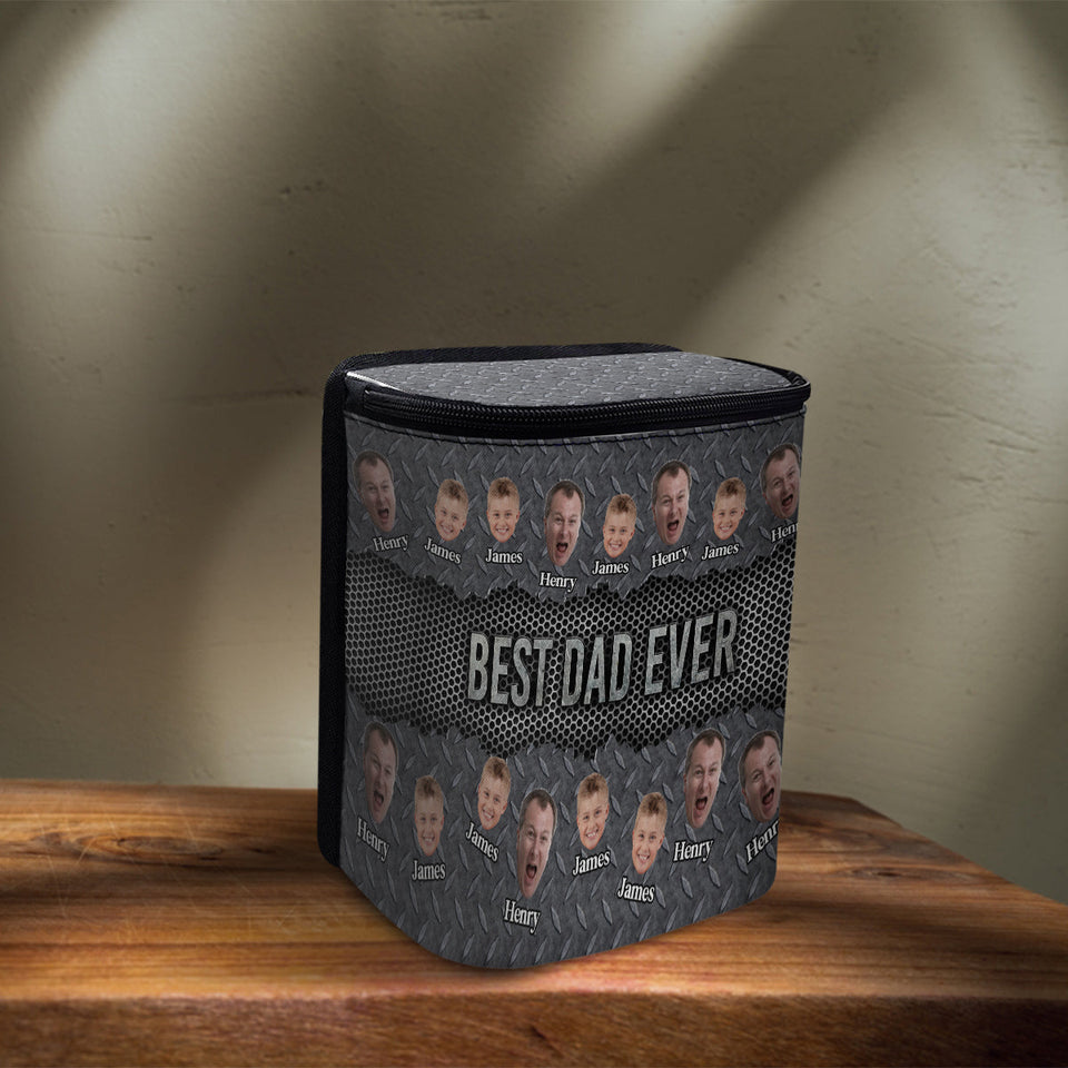 Best Dad Ever - Personalized Father Portable Car Trash Can/ Organizer