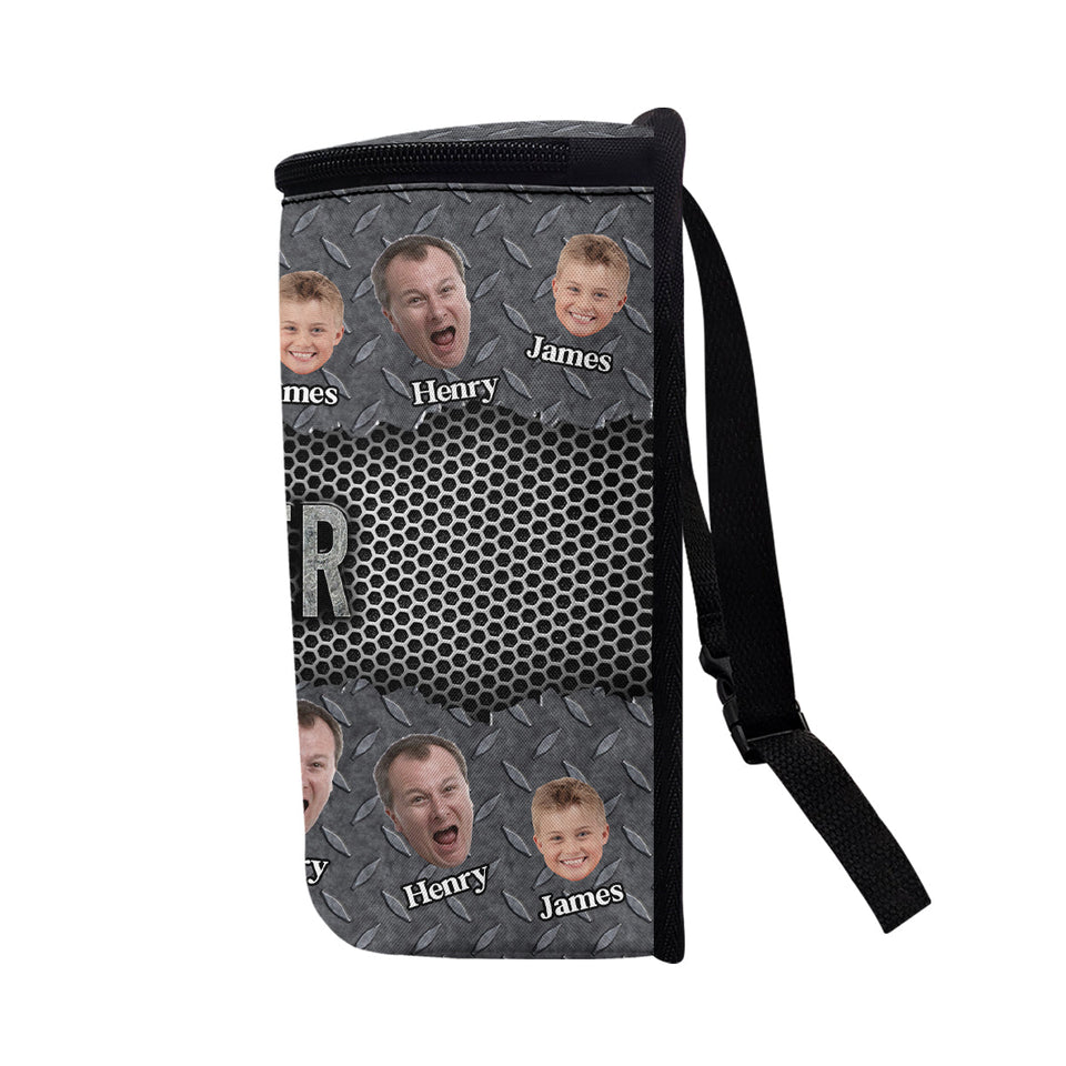 Best Dad Ever - Personalized Father Portable Car Trash Can/ Organizer