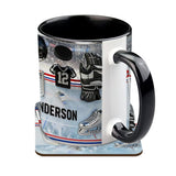 Love Ice Hockey - Personalized Hockey Accent Mug & Coaster