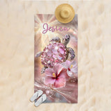 Smell The Sea Feel The Breeze - Personalized Turtle Quick-dry Beach Towel/ Bath Towel