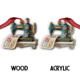 Vintage Sewing Machine - Personalized Sewing Ornament