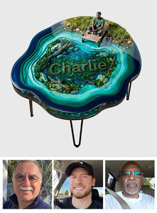Love Fishing - Personalized Fishing Table Custom Shape