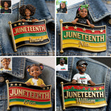 Celebrating Freedom 1865 - Personalized Juneteenth 3D Embossed Enamel Pin