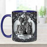 Till Death Do Us Part - Personalized Skull Accent Mug