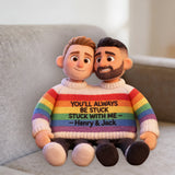 Custom Any Photo Love Is Love - Personalized LGBT Support Premium Faux Fur Pillow