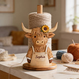Just A Girl Who Loves Highland Cow - Personalized Highland Cow Paper Towel Stand