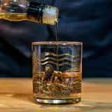 The Black Lion Dad - Personalized African American Whiskey Decanter Set