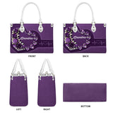 Best Mom Nana Grandma Mama Ever - Personalized Mother Leather Handbag