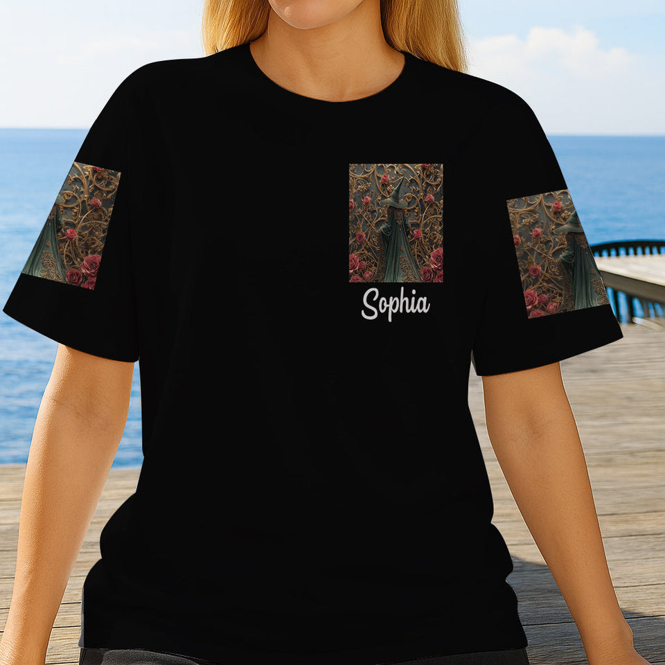 Purple Witch - Personalized Witch All Over Shirt