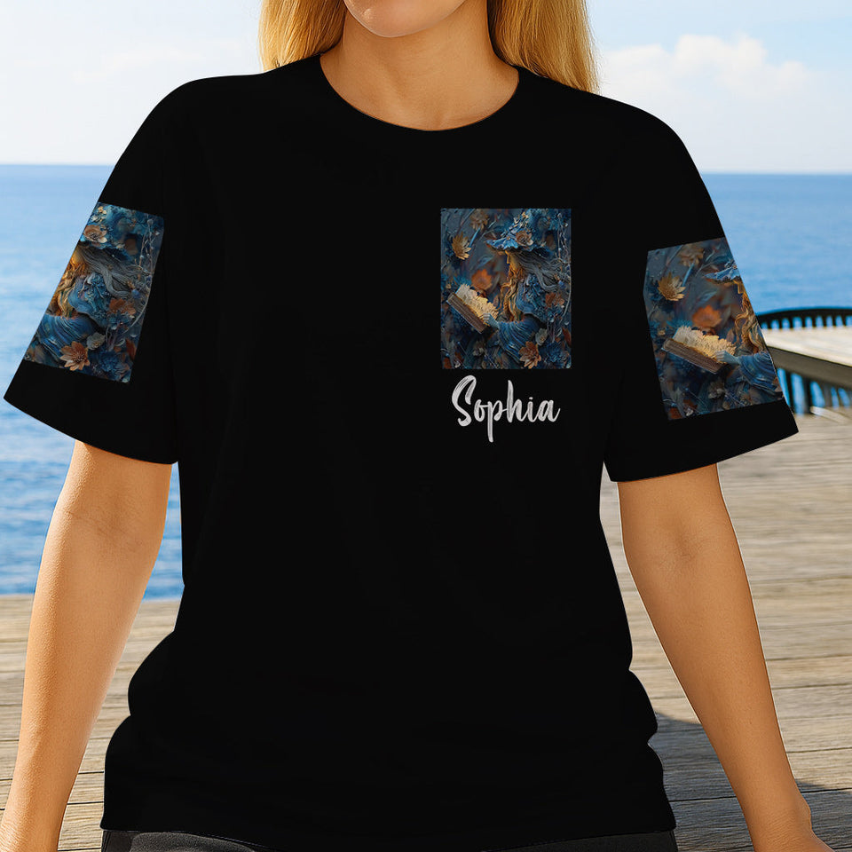 Purple Witch - Personalized Witch All Over Shirt