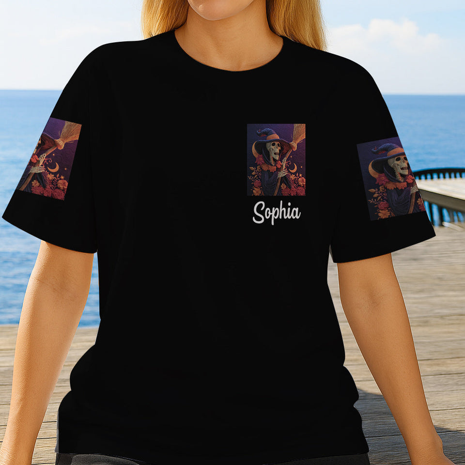 Purple Witch - Personalized Witch All Over Shirt