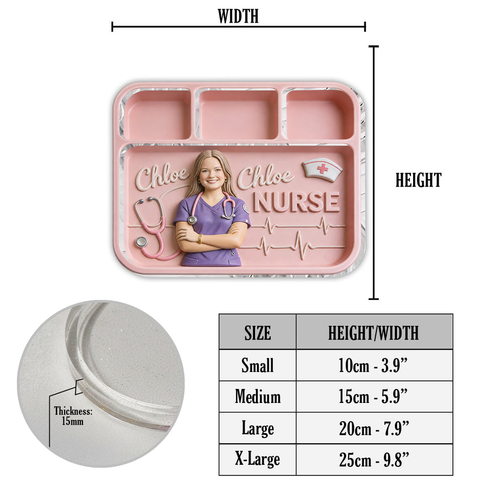 Nurse Life - Personalized Nurse Catch-All Tray