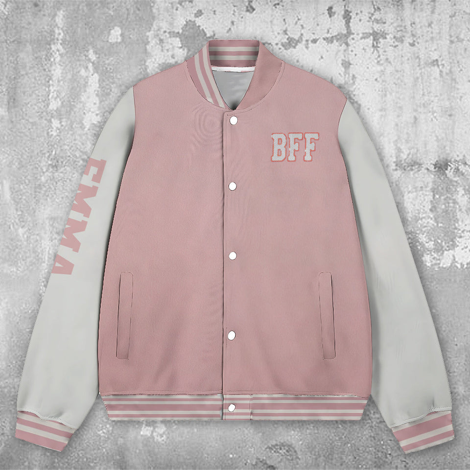 Besties Forever - Personalized Bestie Varsity Jacket