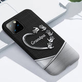 Grandpa Dad Kids Handprints - Personalized Father Full Print Phone Case