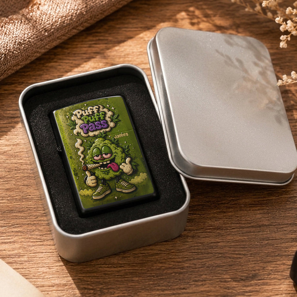 Rolling Tray for Stoners - Personalized Weed Catch-All Tray With Lighter