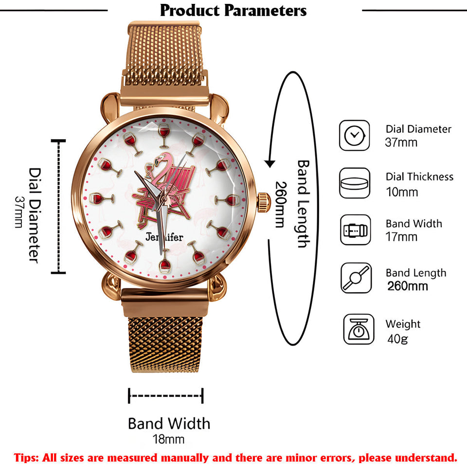 I Drink Wine & Know Things - Personalized Wine Women Hand Watch