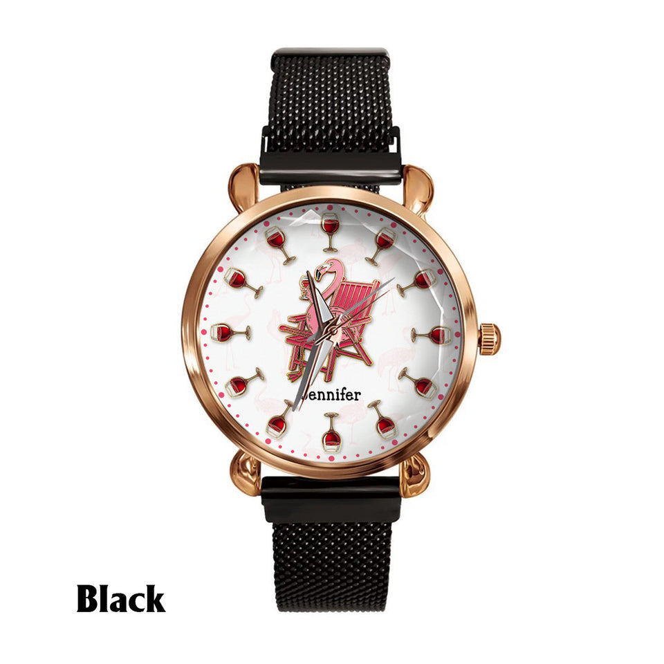 I Drink Wine & Know Things - Personalized Wine Women Hand Watch