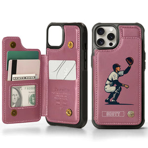 Tis Baseball Season - Personalized Baseball Wallet Phone Case