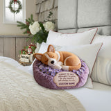 Forget Me Not Memorial Pet Loved Ones - Personalized Dog Faux Fur Shaped Pillow