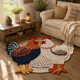 You & Me Couple Gift - Personalized Chicken Non-Slip Tufted Rug