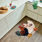 You & Me Couple Gift - Personalized Chicken Non-Slip Tufted Rug