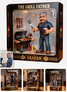 The Grilling Father - Personalized Father Custom Shaped Acrylic Plaque