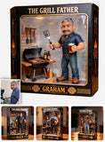 The Grilling Father - Personalized Father Custom Shaped Acrylic Plaque