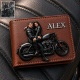 Ride To Live - Personalized Biker Leather Wallet