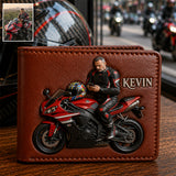 Ride To Live - Personalized Biker Leather Wallet