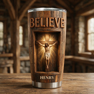 Believe - Personalized Christian Tumbler