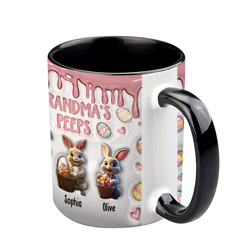 Grandma's Peeps - Personalized Grandma Accent Mug
