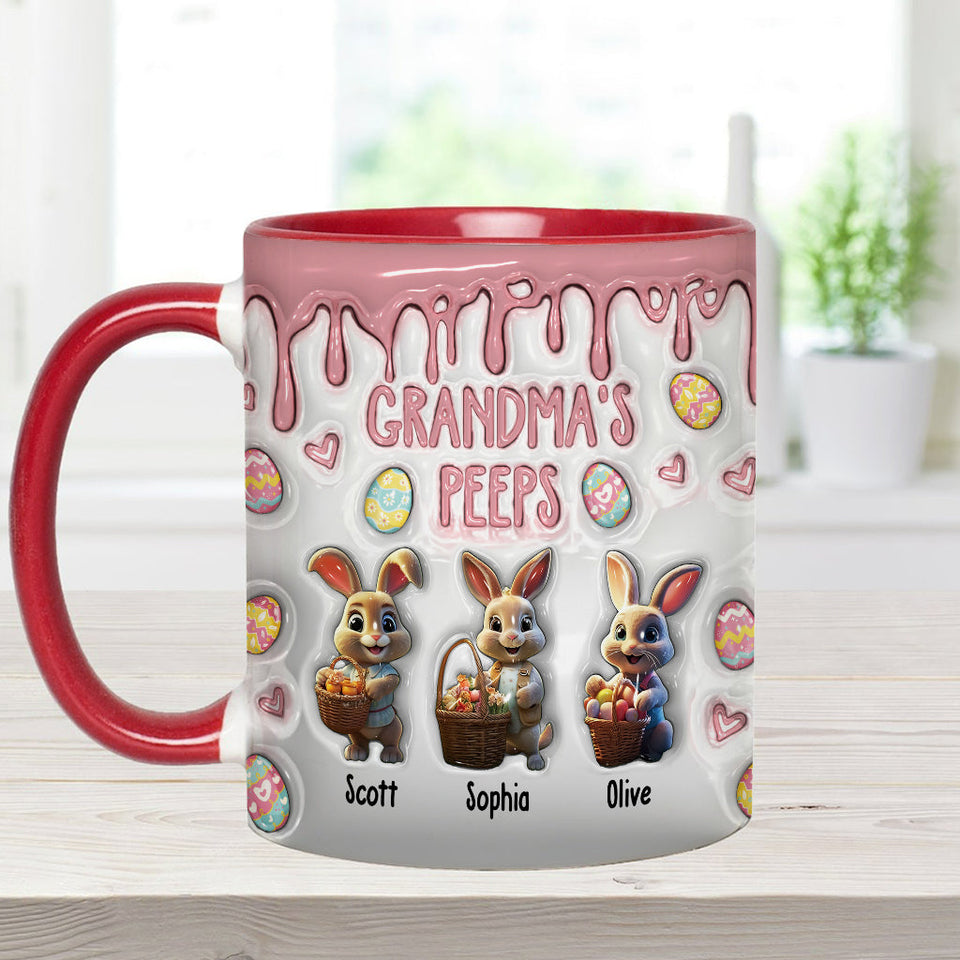 Grandma's Peeps - Personalized Grandma Accent Mug