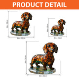 Stained Glass Dog - Personalized French Bulldog Dog Custom Shaped Acrylic Plaque