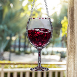 Just A Girl Who Loves Wine - Personalized Wine Window Hanging Suncatcher Ornament