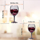 Just A Girl Who Loves Wine - Personalized Wine Window Hanging Suncatcher Ornament