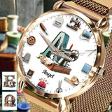 Love Sewing - Personalized Sewing Women Hand Watch