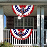Holy Family - Personalized Christian Pleated Fan Flag