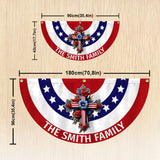 Holy Family - Personalized Christian Pleated Fan Flag