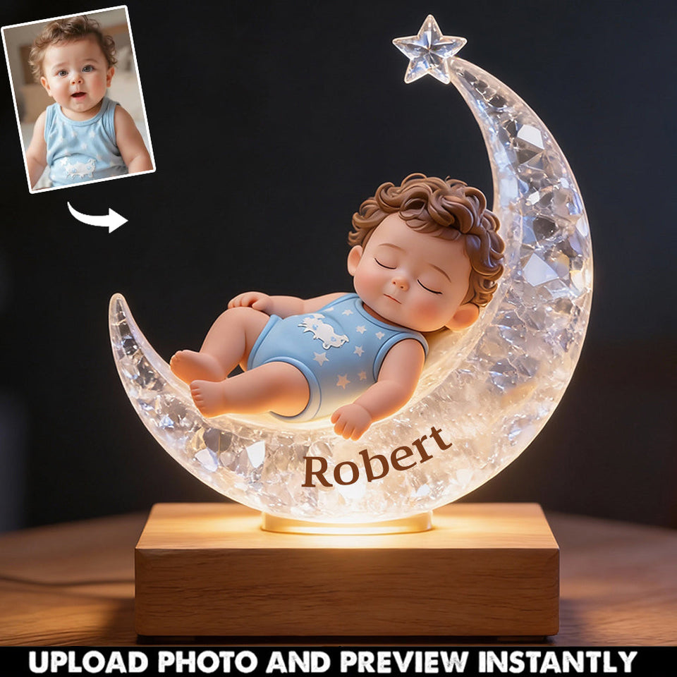I Love You Baby - Personalized Kid Acrylic LED Night Light